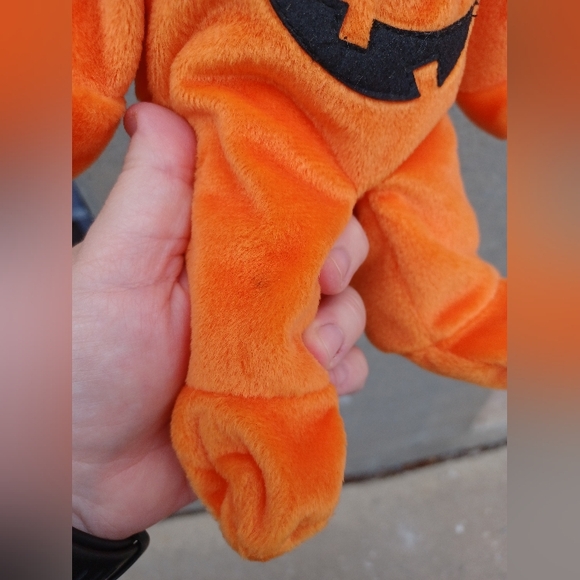 Pre-owned GAC Halloween Teddy Bear Pumpkin Jack O Lantern Plush - Picture 5 of 5
